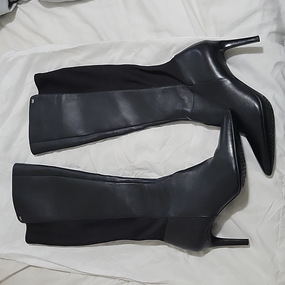 Michael Kors black stretch boot